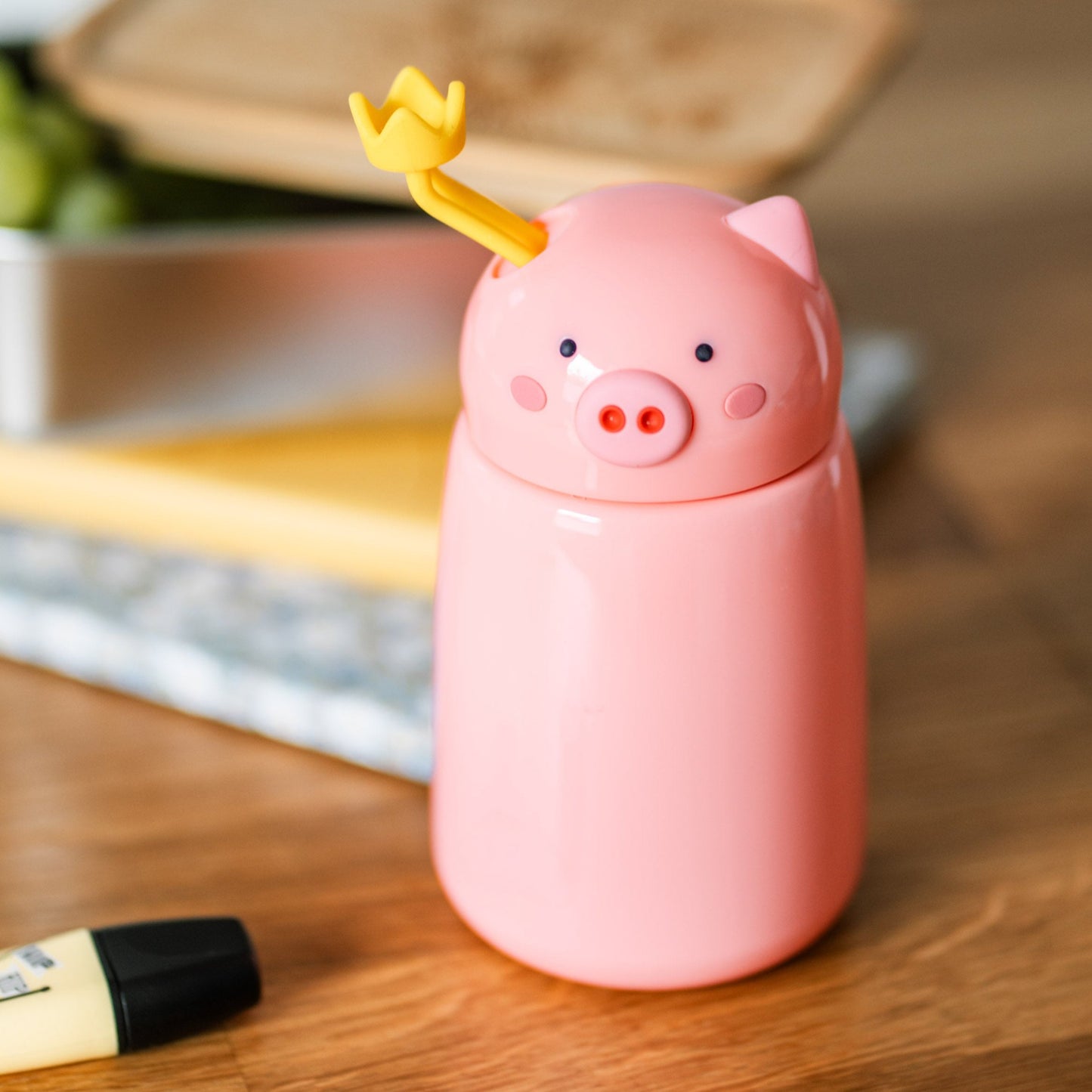 Kinder Thermosflasche Pinguin & Schweinchen