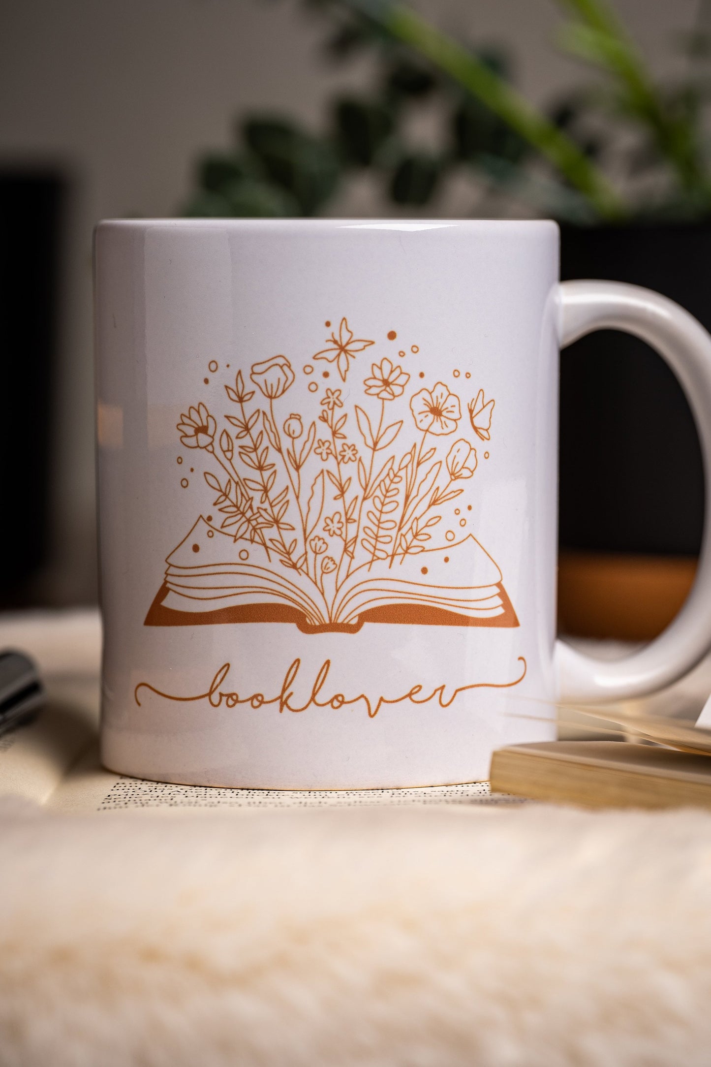 Keramik Tasse "Booklover"