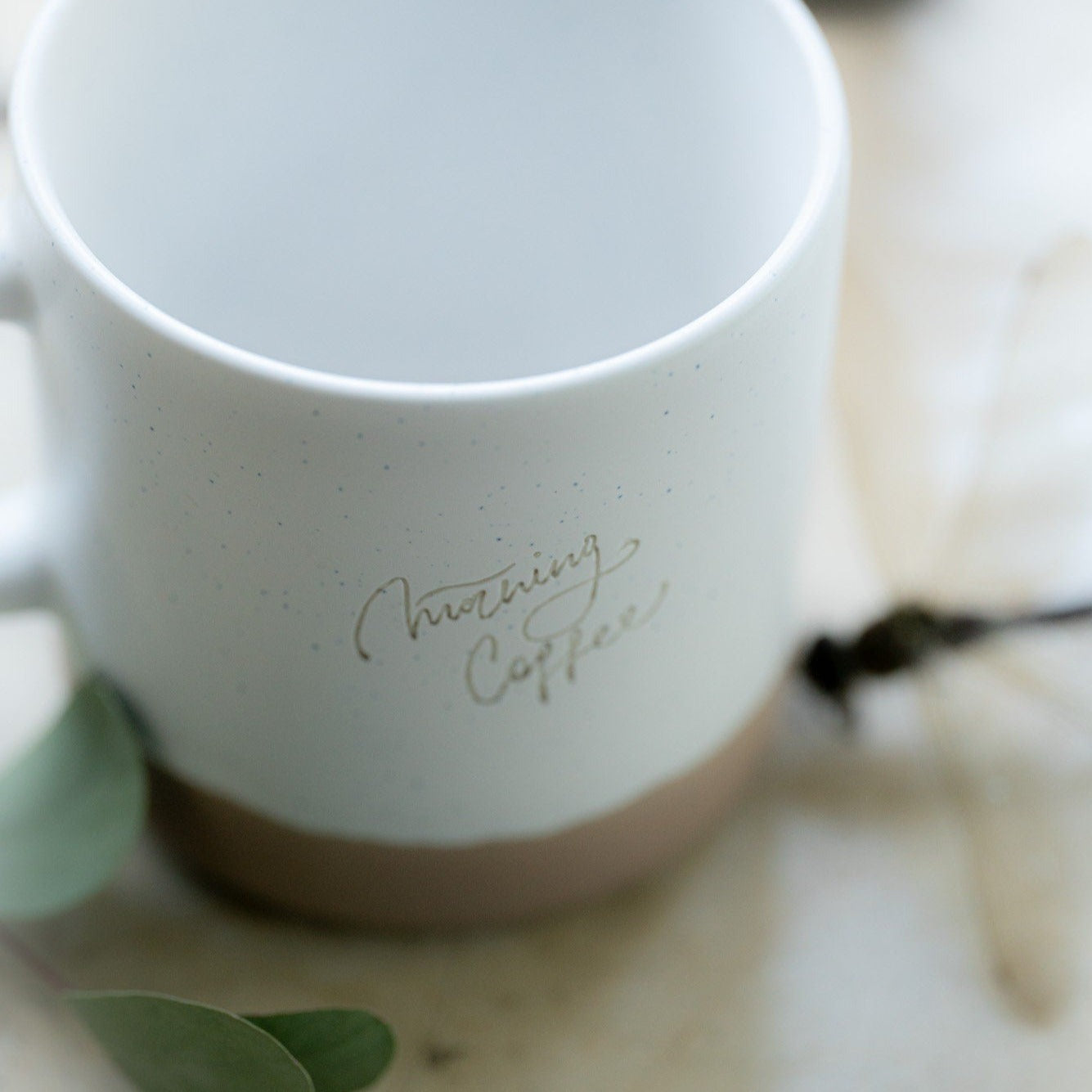 Steingut Tasse "Morning Coffee"