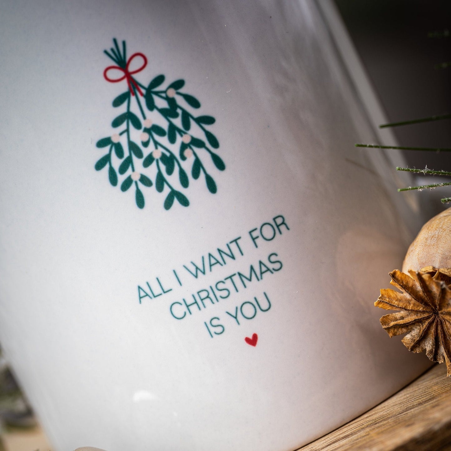 Keramik Tasse „All I want for christmas is you“