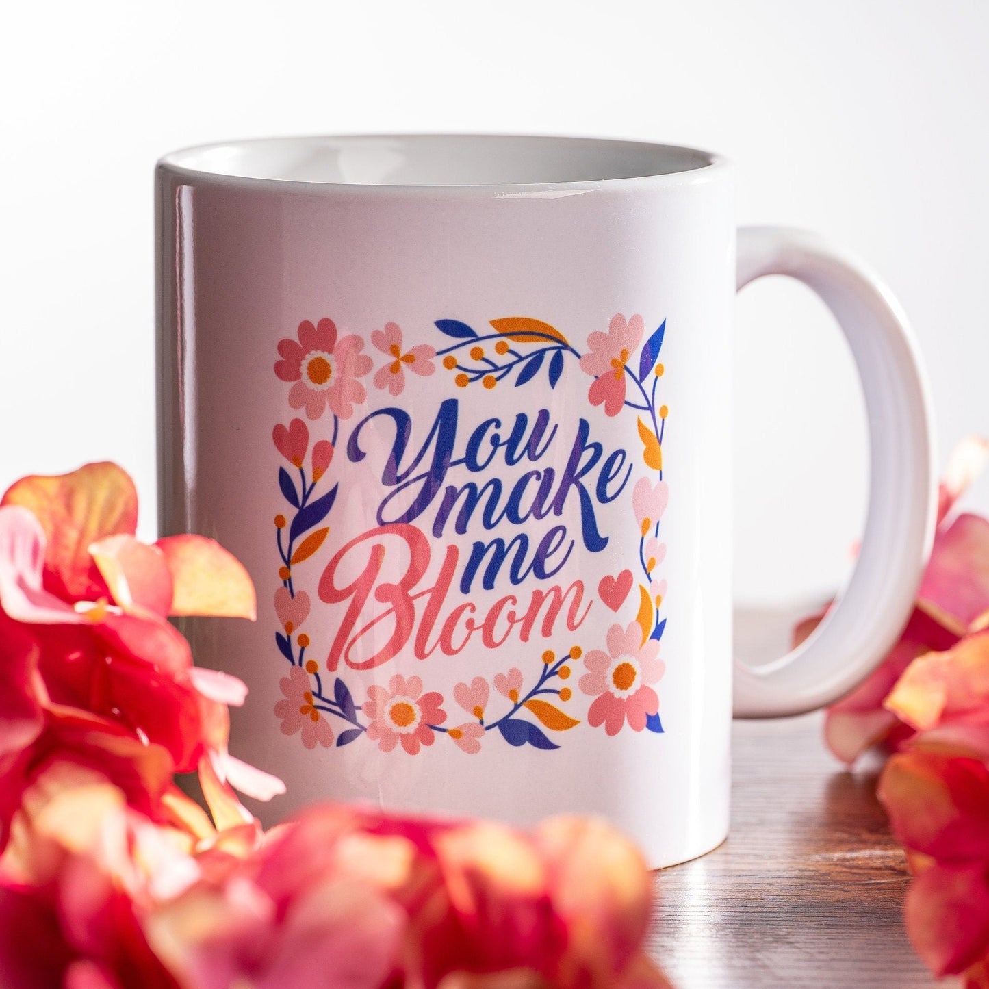 Keramiktasse „You make me Bloom“