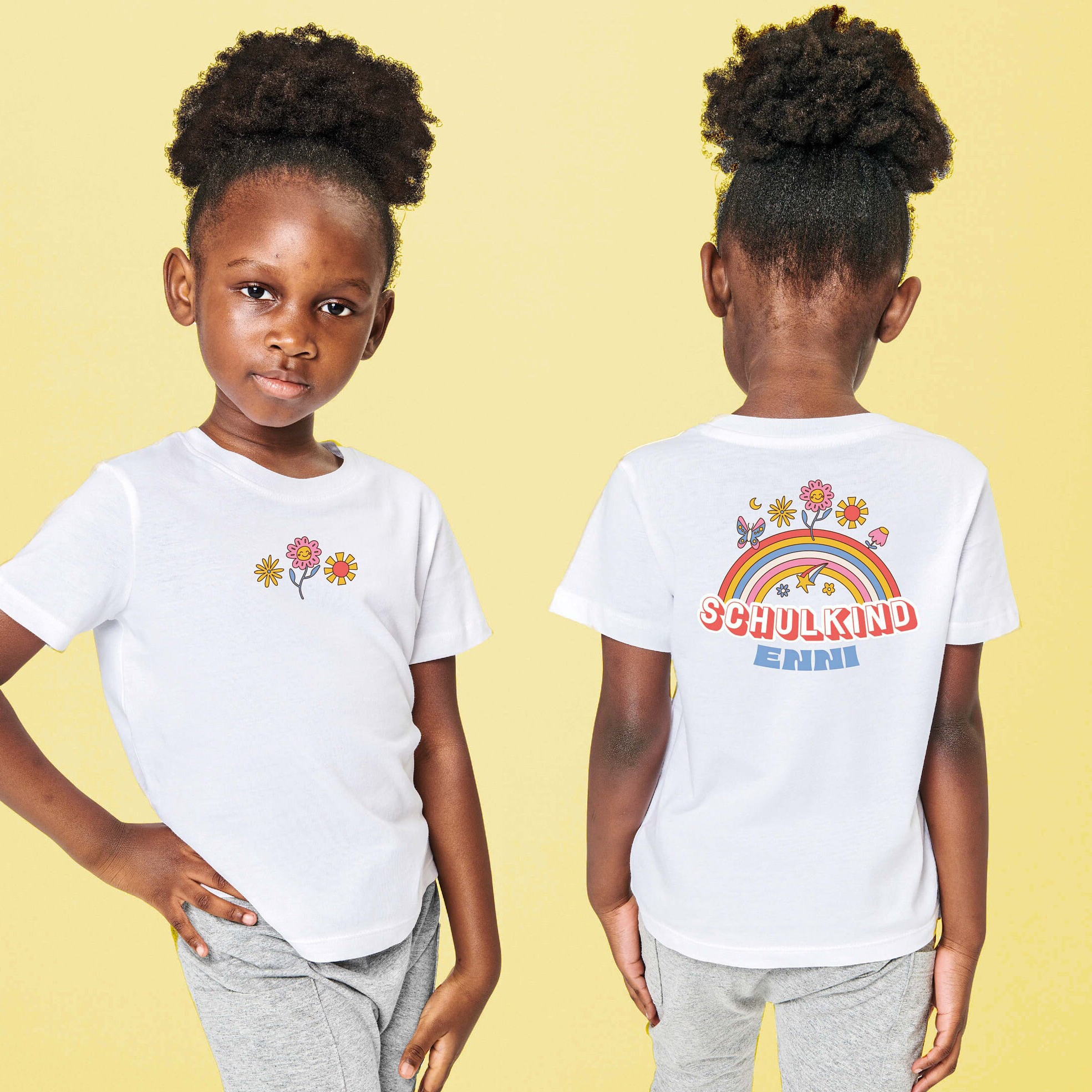 T-Shirt Groovy "Schulkind" mit Wunschname