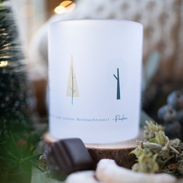 Glühwein Tasse "Eisenwald Bäume" mit Wunschname
