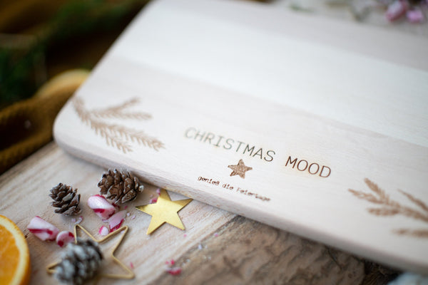 Brettchen aus Buche "Christmas Mood"