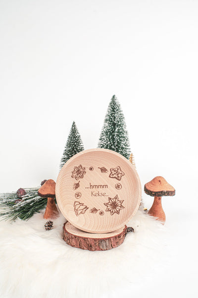 Keksschälchen "..hmmm Kekse.." aus Holz