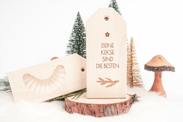 Plätzchenstempel "Deine Kekse sind die Besten"