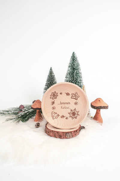Keksschälchen "..hmmm Kekse.." aus Holz