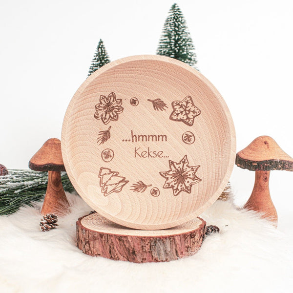 Keksschälchen "..hmmm Kekse.." aus Holz