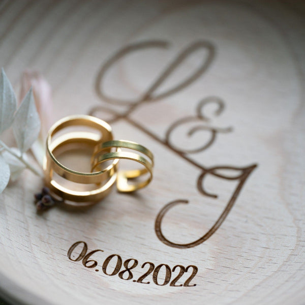 Ringschälchen aus Holz mit Wunschgravur