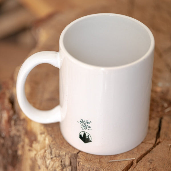 Kaffeetasse, „but first coffee“