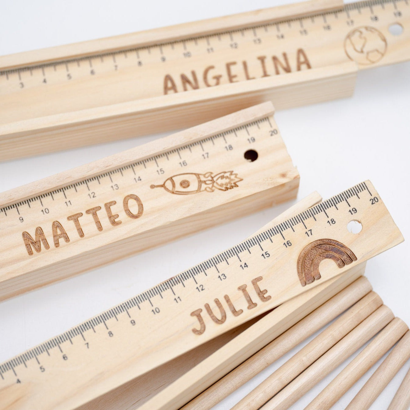 Stiftbox aus Holz mit Wunschgravur
