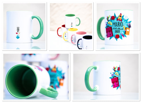 Schulkindtasse mit Wunschname