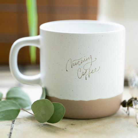 Steingut Tasse aus Keramik "Morning Coffee"