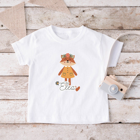 Fuchsshirt für Kids mit individuellem Namensaufdruck