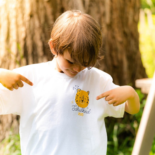 Schulkind T-Shirt für Kids Leopard "Schulkind 2023"