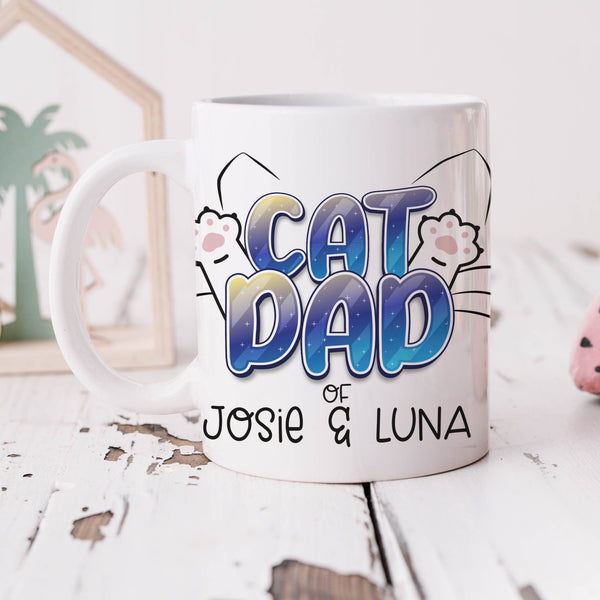 Keramiktasse "Cat-Mom/-Dad" "Dog-Mom/-Dad" mit Wunschname
