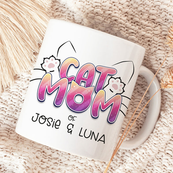 Keramiktasse "Cat-Mom/-Dad" "Dog-Mom/-Dad" mit Wunschname